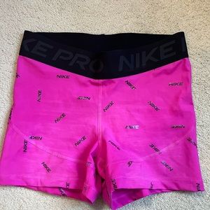 pink nike pros